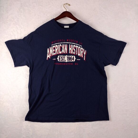 Smithsonian National Museum of American History T-Shirt Navy Blue Mens XL